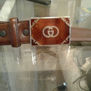Gucci Belt Buckle and belt